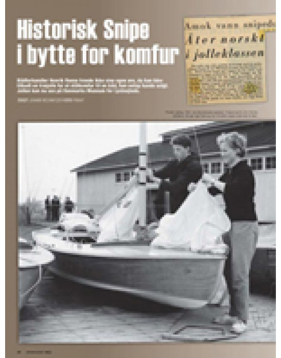 Historisk Snipe i bytte for komfur